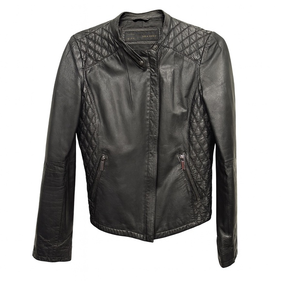 ZARA Black Leather Moto Jacket – Size XL - Picture 1 of 5